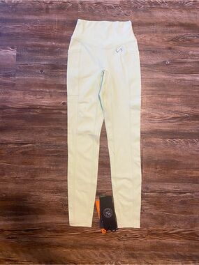 TLF Apparel High-Rise Performance Leggings in Pale Green